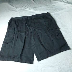 KingSize Cargo Shorts Big Tall Mens Size 52 Black Chino Khaki Cotton